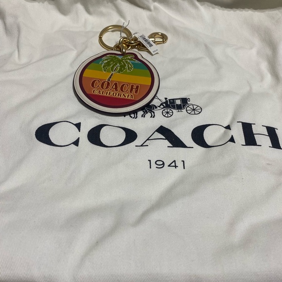 Coach Leather Keychain - Picture 3 of 3